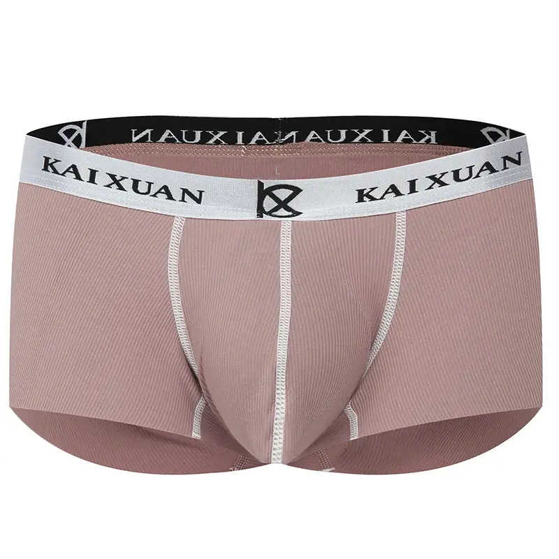 Fashion Men's Underwear Ultra-thin Breathable Boxers Shorts Low-rise Panties