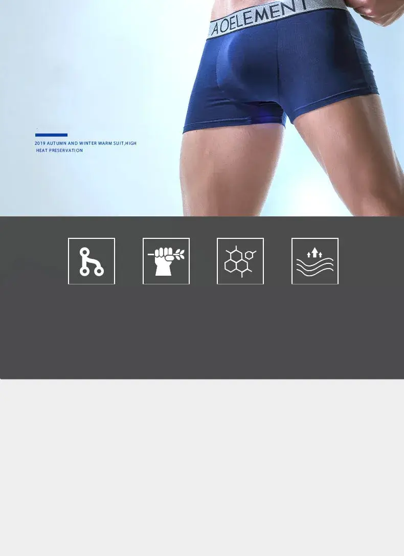 Ropa interior para hombre Modal Push Up Boxers pantalones cortos Homme transpirable bala separación bolsa bragas calzoncillos masculinos Cueca Calzoncillo