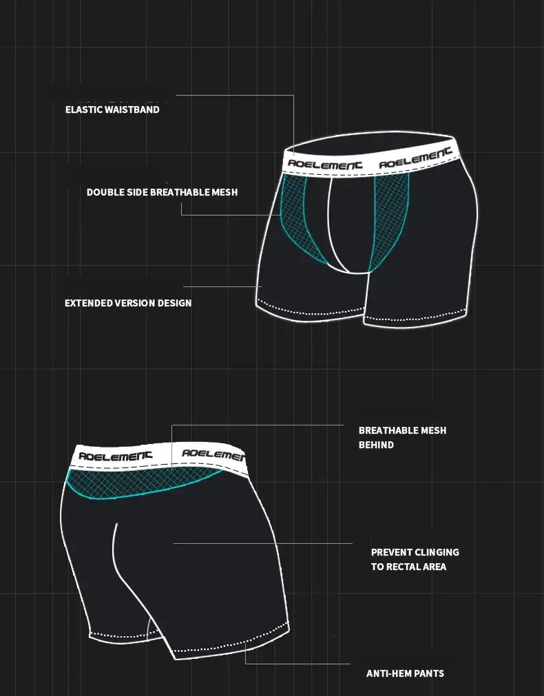 Mens Underwear Modal Boxers Shorts Homme Panties Man U Convex Pouch Middle Long Leg Underpants Lalaki Cueca calzoncillo Malaking Sukat