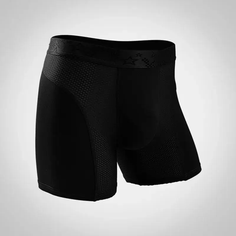 Herren Unterwäsche Modal Boxer Shorts Hombre Solide Mesh Atmungsaktive Höschen Mann Lange Bein Unterhose Cueca Calzoncillos XL-6XL