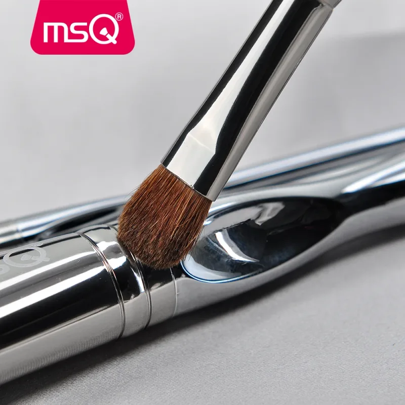 MSQ 새로운 프로페셔널 11pcs 파우더 메이크업 브러쉬 세트 클래식 아이 섀도우 립 파운데이션 메이크업 브러쉬 염소/말 머리 PVC 손잡이