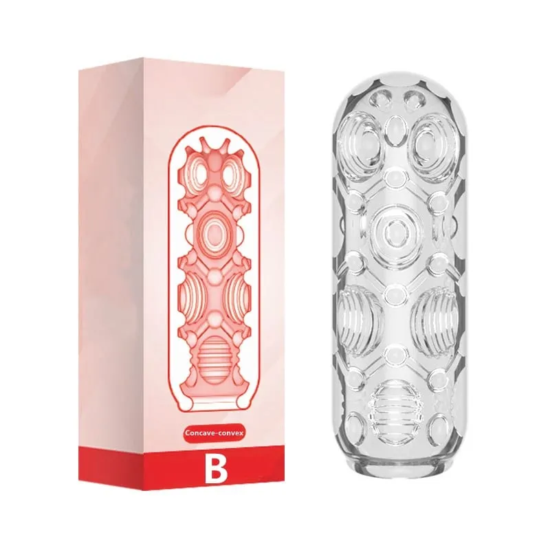 Pleasent Aircraft Cup Male Masturbators Masturbation Device Soft Clear Pocket Pussy Penis Sleeve Training Adult Sex Toys for Men — image 8