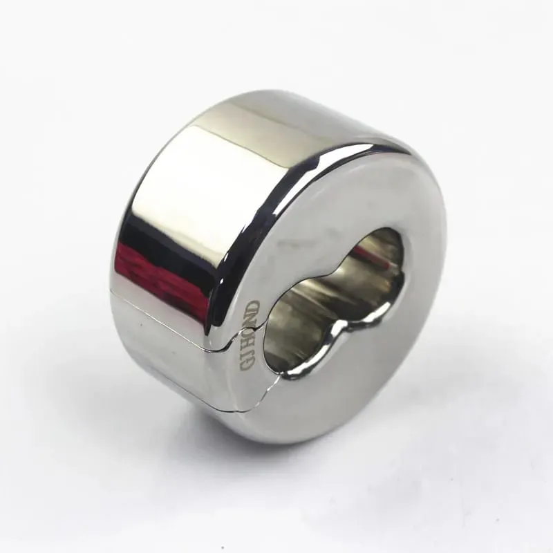 8 Sizes Stainless Steel Ball Stretcher Cockring 8 Groove Scrotum Rings Pendant Bondage Cockring Adult Sex Toys for Men BB2-162