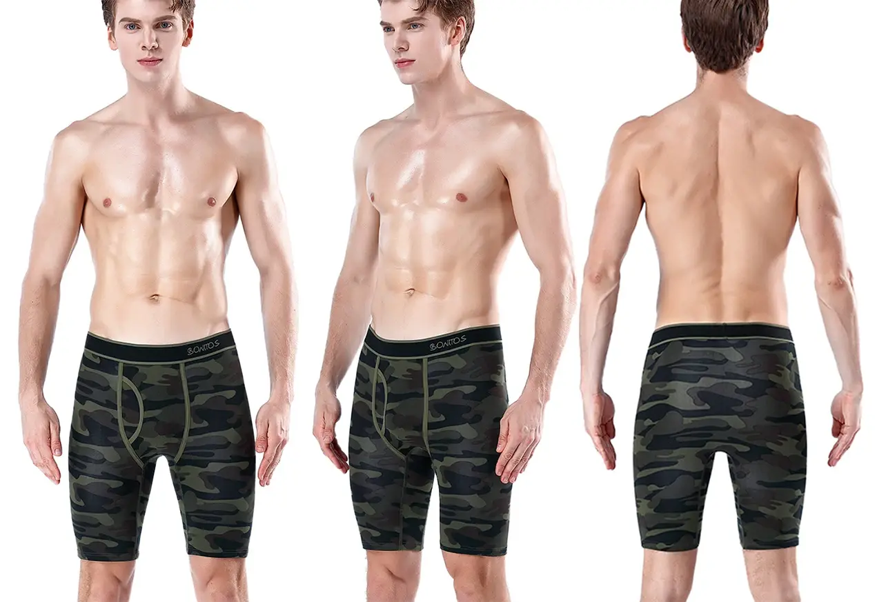 5Pcs Set Men Boxer Long Leg Underwear Men Underpants Male Panties Cotton Sexy BoxerShorts Boxer Shorts Brand Slip