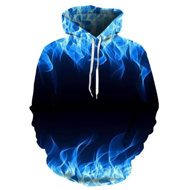 2021 neue Bunte Flamme Hoodie 3D Sweatshirt Männer/Frauen Mit Kapuze Herbst Und Winter Mantel männer Kleidung lustige Jacke schwarz Hoodies — image 6