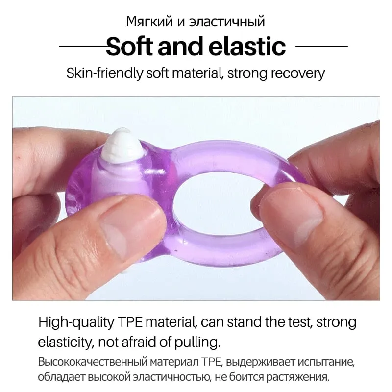 Delayed Ejaculation Cock Penis Ring Soft Silicone Adult Sex Toys Dick Penis Vibrators Ejaculation Cock Ring Vibrating For Men — image 3