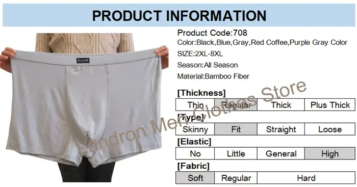 Boxers macios de fibra de bambu homem 140kg plus size 8xl 7xl 6xl boxershorts masculinos cuecas de grandes dimensões respirável calcinha sólida