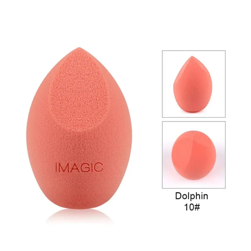 1PC Fashion Colorful Smooth Wet Dry Dual Use Cosmetic Puff Foundation Blender Makeup Sponge Powder Puff Beauty Makeup Tools