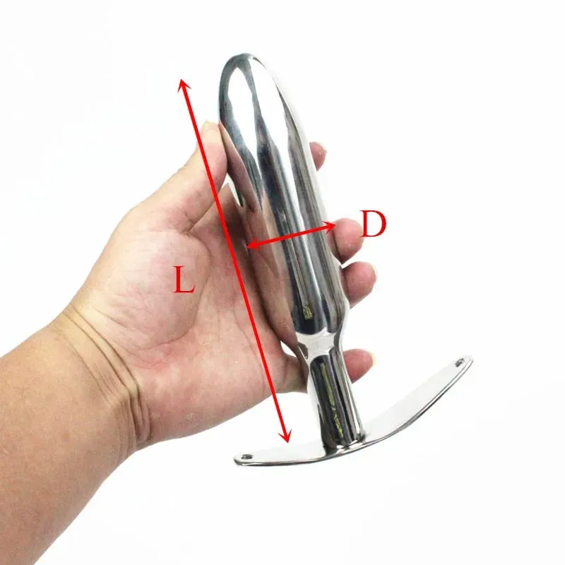 Anal Ball 6 Sizes Solid Stainless Steel Anus Dilator Butt Stopper Adult Game Butt Plug Anal Sex Toys for Male and Female H8-1-38