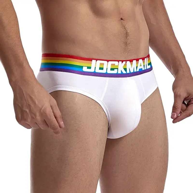 Jockmail Celana Dalam Pria Seksi Celana Dalam Katun Rendah Naik Renda Benang Jaring, Celana Pendek Musim Panas Sejuk Calzoncillos Hombre Slip