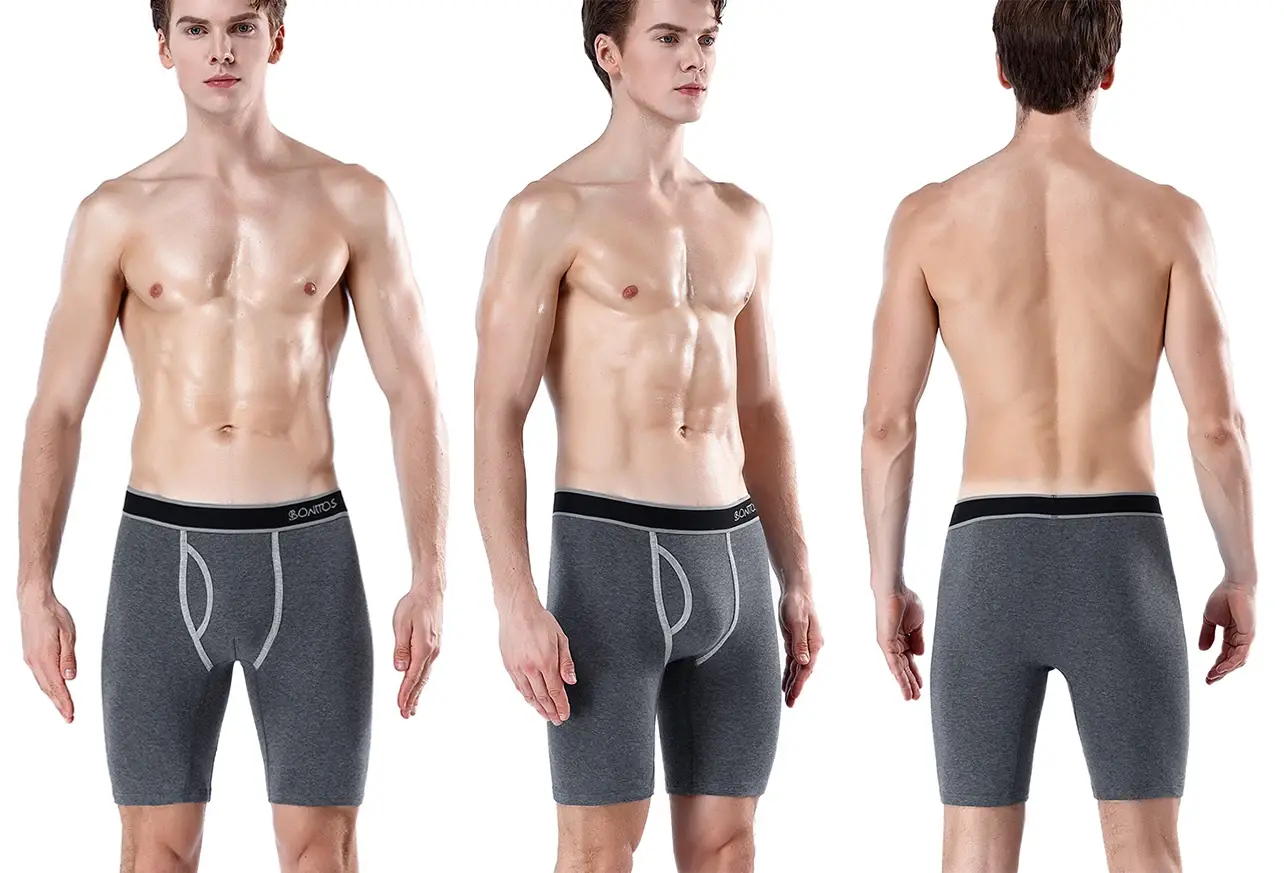 5Pcs Set Men Boxer Long Leg Underwear Men Underpants Male Panties Cotton Sexy BoxerShorts Boxer Shorts Brand Slip