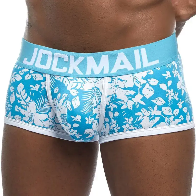 Male Panties Breathable Boxers Cotton Sexy Men Underwear U convex pouch Gay Underpants Printed 17 models boxershorts