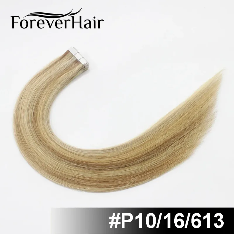 2.0 g/pz 20 "20 Pz Remy Tape nelle estensioni dei capelli Colore pianoforte Estensioni dei capelli umani con trama della pelle dritta senza soluzione di continuità