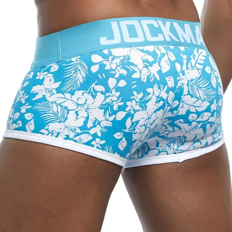 Male Panties Breathable Boxers Cotton Sexy Men Underwear U convex pouch Gay Underpants Printed 17 models boxershorts