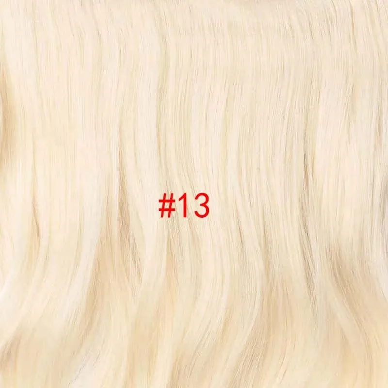 Silike 180g Fish Line Synthetic Wavy Clips in One Piece Hair Extensions 24 inch 17 Colors Heat Resistant Hair Extension