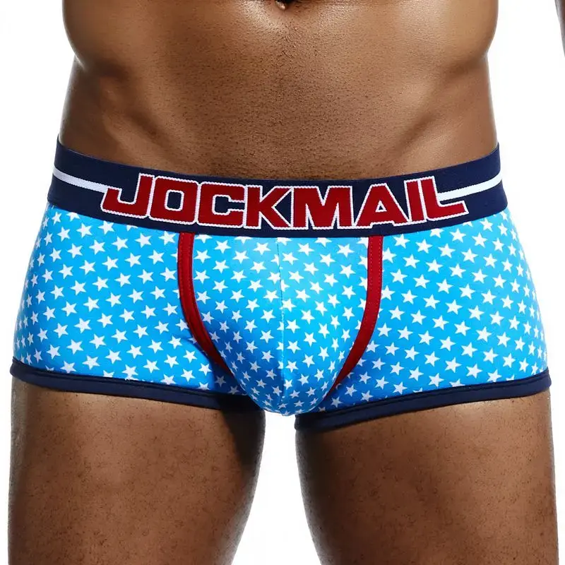 Male Panties Breathable Boxers Cotton Sexy Men Underwear U convex pouch Gay Underpants Printed 17 models boxershorts