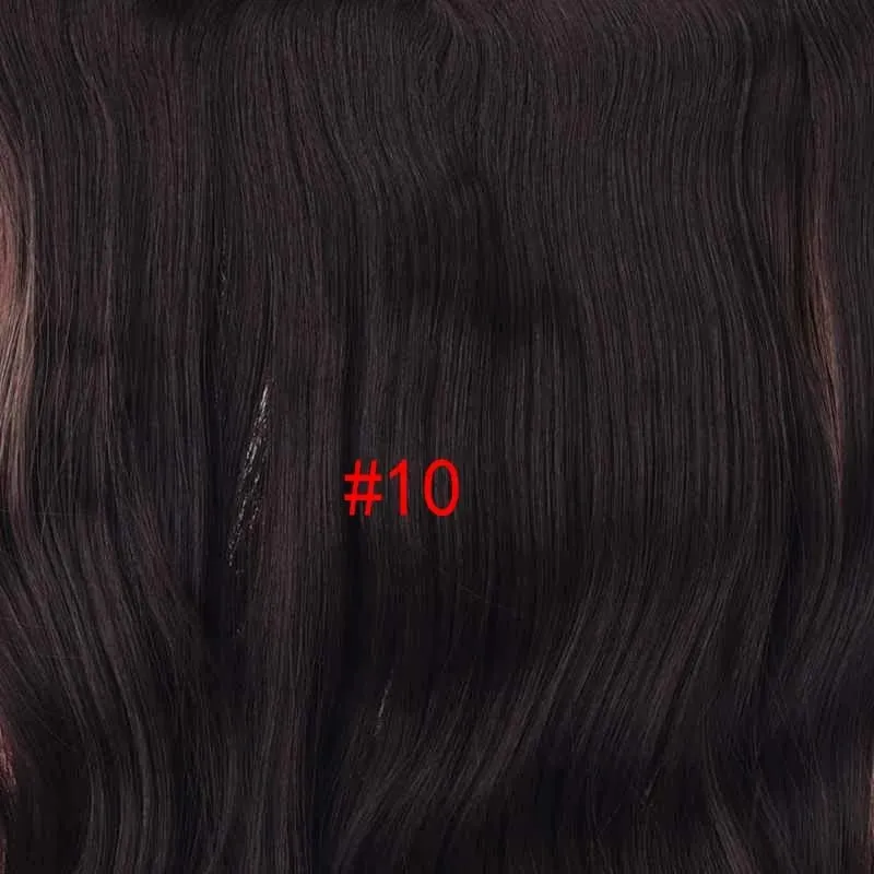Silike 180g Fish Line Synthetic Wavy Clips in One Piece Hair Extensions 24 inch 17 Colors Heat Resistant Hair Extension
