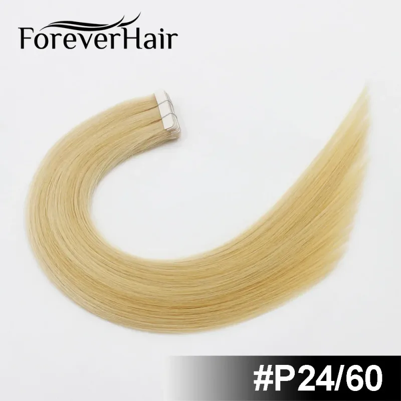 2.0 g/pz 20 "20 Pz Remy Tape nelle estensioni dei capelli Colore pianoforte Estensioni dei capelli umani con trama della pelle dritta senza soluzione di continuità