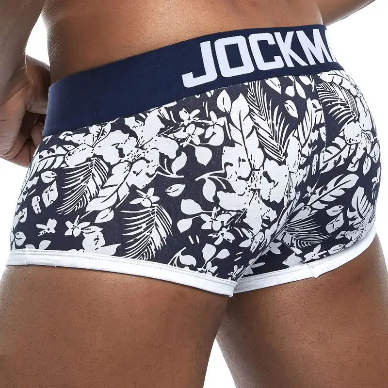 Male Panties Breathable Boxers Cotton Sexy Men Underwear U convex pouch Gay Underpants Printed 17 models boxershorts