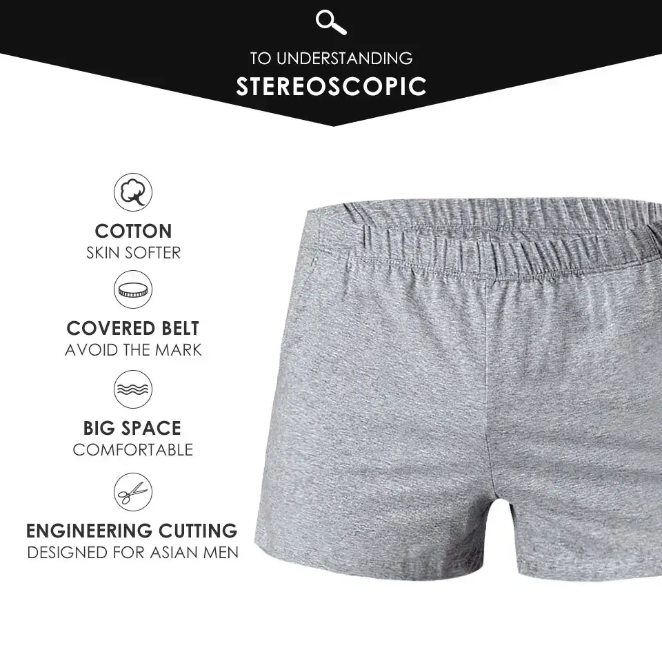 1pc/3pcs pantaloncini larghi estivi da uomo pantaloncini boxer di cotone comodi moda uomo pantaloni sportivi corti traspiranti per la casa pantaloncini Casual