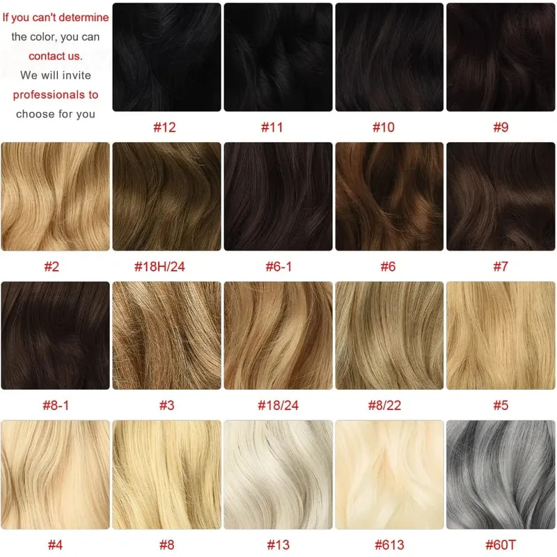 Silike 180g Fish Line Synthetic Wavy Clips in One Piece Hair Extensions 24 inch 17 Colors Heat Resistant Hair Extension