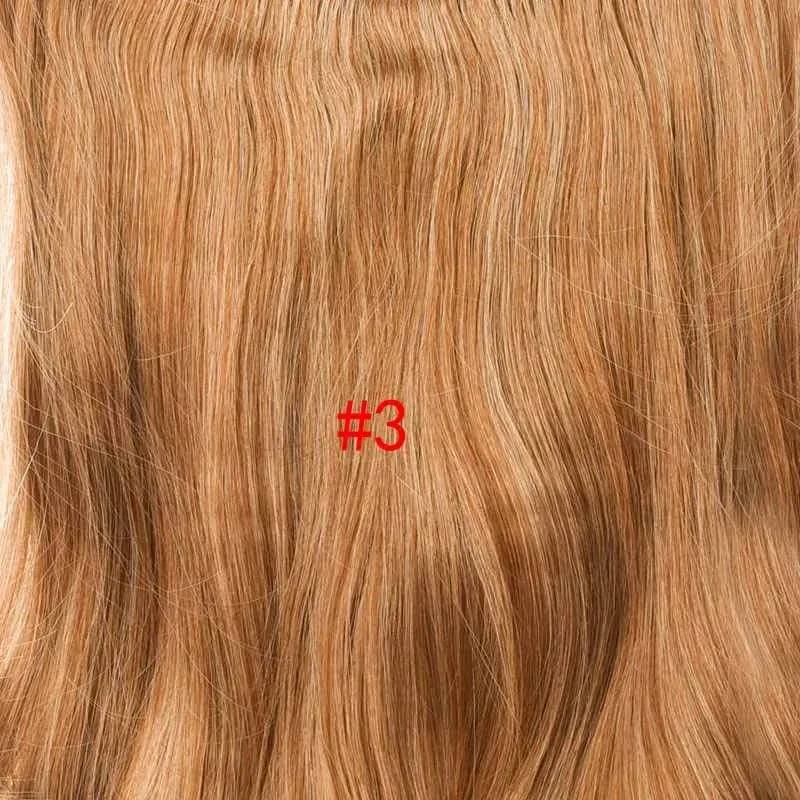 Silike 180g Fish Line Synthetic Wavy Clips in One Piece Hair Extensions 24 inch 17 Colors Heat Resistant Hair Extension