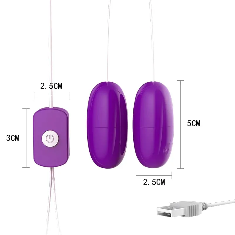 Đa Chức Năng Máy Rung Âm Vật Điểm G Lưỡi Âm Vật 2 Nhảy Trứng Nguồn USB Viên Đạn Điều Khiển Từ Xa Rung Đồ Chơi Tình Dục Cho phụ Nữ