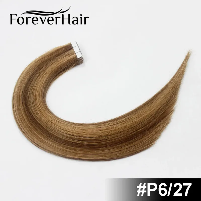 2.0 g/pz 20 "20 Pz Remy Tape nelle estensioni dei capelli Colore pianoforte Estensioni dei capelli umani con trama della pelle dritta senza soluzione di continuità