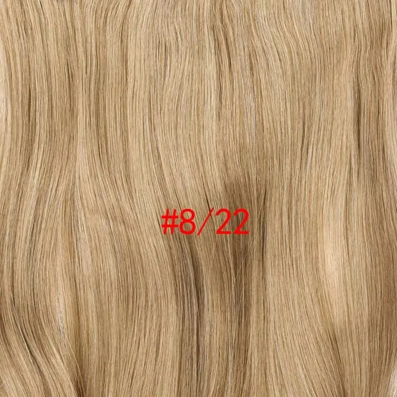 Silike 180g Fish Line Synthetic Wavy Clips in One Piece Hair Extensions 24 inch 17 Colors Heat Resistant Hair Extension