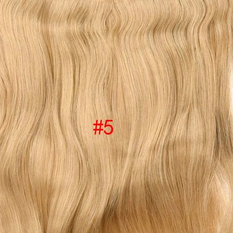 Silike 180g Fish Line Synthetic Wavy Clips in One Piece Hair Extensions 24 inch 17 Colors Heat Resistant Hair Extension