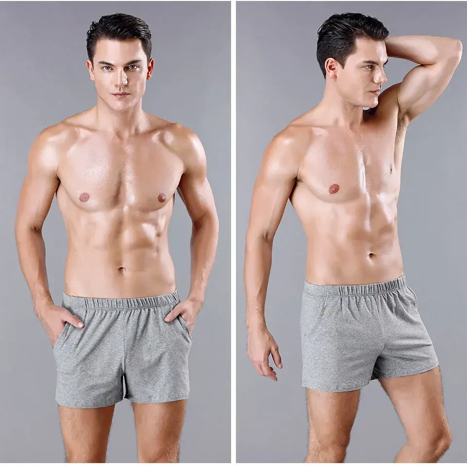 1pc/3pcs pantaloncini larghi estivi da uomo pantaloncini boxer di cotone comodi moda uomo pantaloni sportivi corti traspiranti per la casa pantaloncini Casual