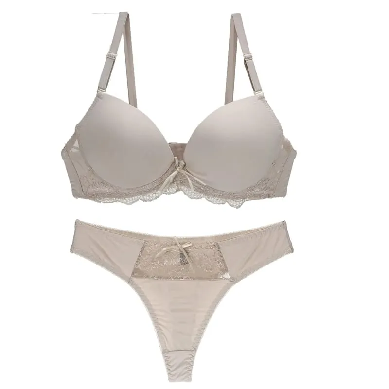 2022 New Sexy BCDE Cup Bras Set For Women Underwear Intimates Lace Black Blue Pink Purple White Female Lingerie