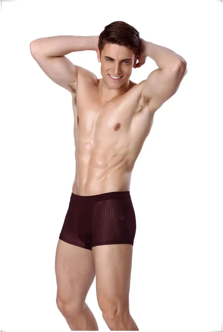 8pcs/Lot Underwear Boxer shorts male underpants men's mesh summer man sexy hot pouch panties large sizes 5xl 6xl 7xl 8xl trunks — image 10