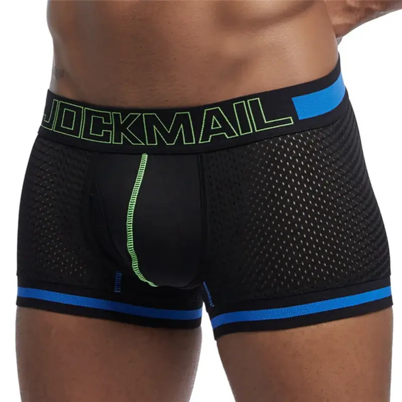 Malha de algodão roupa interior masculina moda cintura baixa briefs shorts esportes casuais boxer troncos — image 36
