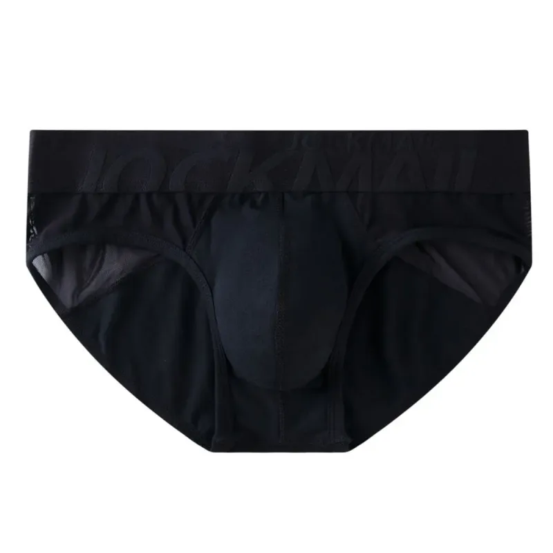 Jockmail Celana Dalam Pria Seksi Celana Dalam Katun Rendah Naik Renda Benang Jaring, Celana Pendek Musim Panas Sejuk Calzoncillos Hombre Slip