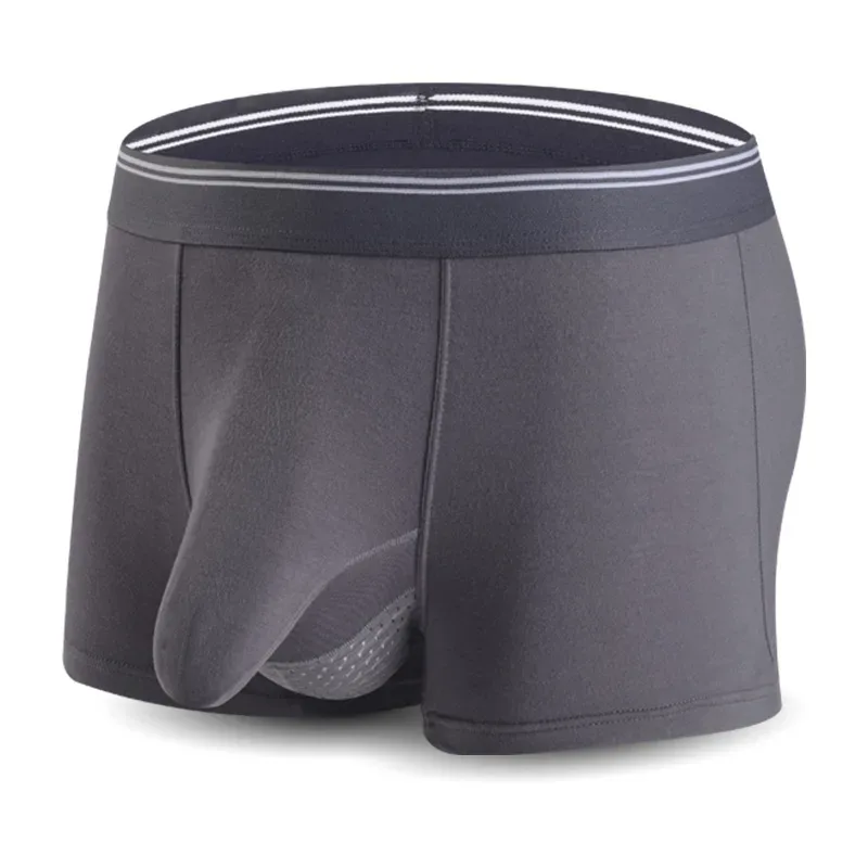 Plus Size Men's Sexy Separate Penis Pocket Boxer Shorts Breathable Men Underwear Panties Modal Mens Elephant Nose Underpants 3256802927192475