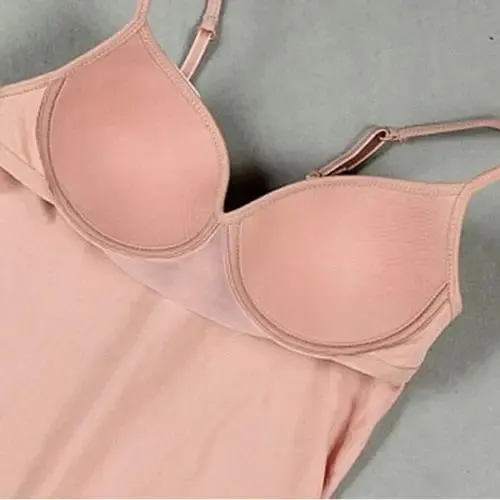 新しいファッションの女性のセクシーなパッド入りブラジャーキャミソールスパゲッティストラップタンクトップスプッシュアップブラジャーベスト女性タンクキャミ V ネックノースリーブ Tシャツ