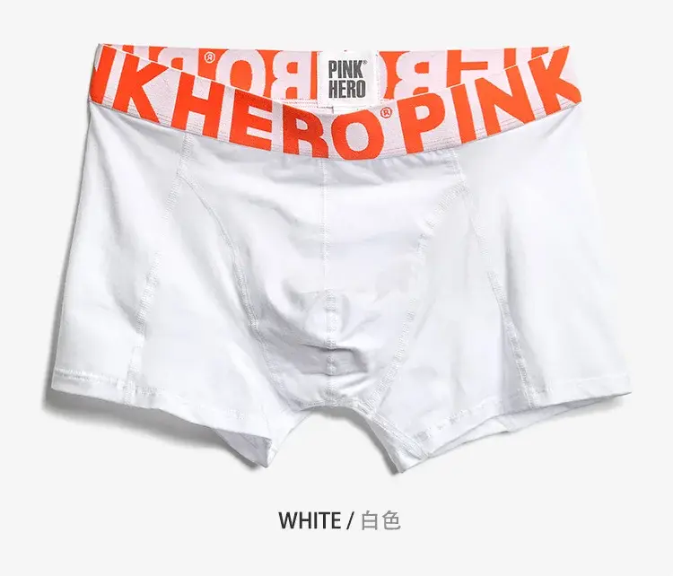 4 ST PINKHERO Modekalsonger för män, Snygg Bekväm Och Mjuk Slip Homme，Bomullsunderkläder Boxershorts,Calzoncillos Hombre