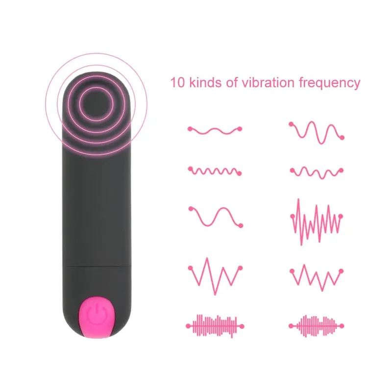Waterproof Powerful Finger Design Sex Products Mini Bullet Vibrator 10 Speed Sex Toys for Women USB Rechargeable