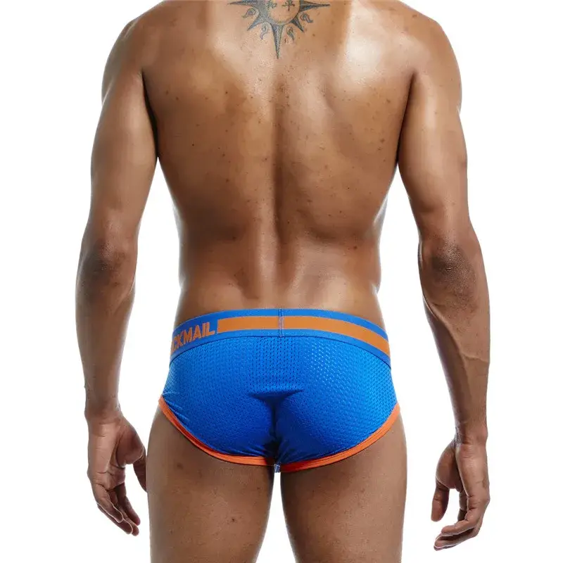 Malha de algodão roupa interior masculina moda cintura baixa briefs shorts esportes casuais boxer troncos — image 7