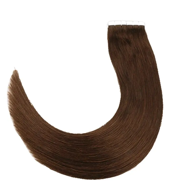 Toysww Machine Remy Skin Weft Tape Hair Extensions Straight Remy Hair 20/40pcs Invisible Tape In Hair Extensions Color 2
