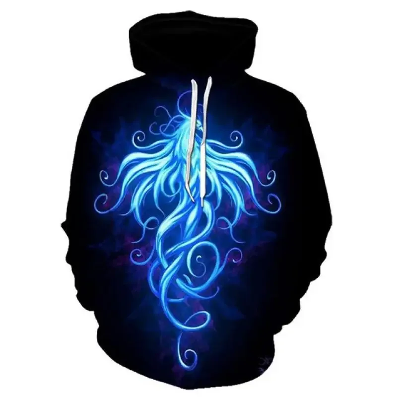 2021 neue Bunte Flamme Hoodie 3D Sweatshirt Männer/Frauen Mit Kapuze Herbst Und Winter Mantel männer Kleidung lustige Jacke schwarz Hoodies — image 3