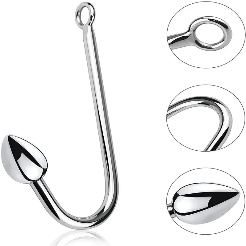 Lille medium store 3 kugler sæt metal anal krog perler head butt plug dilatator prostata massager indsats bdsm sexlegetøj til mænd