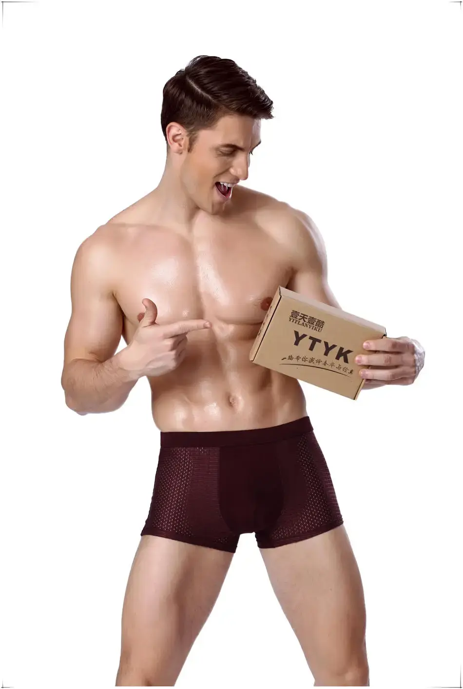 8pcs/Lot Underwear Boxer shorts male underpants men's mesh summer man sexy hot pouch panties large sizes 5xl 6xl 7xl 8xl trunks — image 9