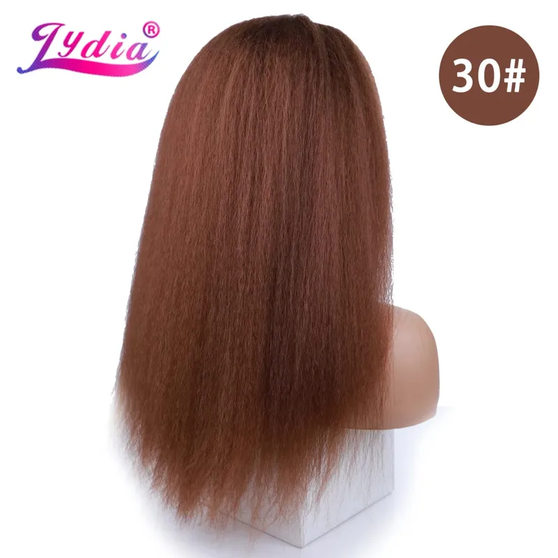 Lydia 8Pcs /Set With18Clips-In Synthetic Kinky Staight Hair Extensions Long Heat Resistant Hair-Pieces16-20 Inches Afro American
