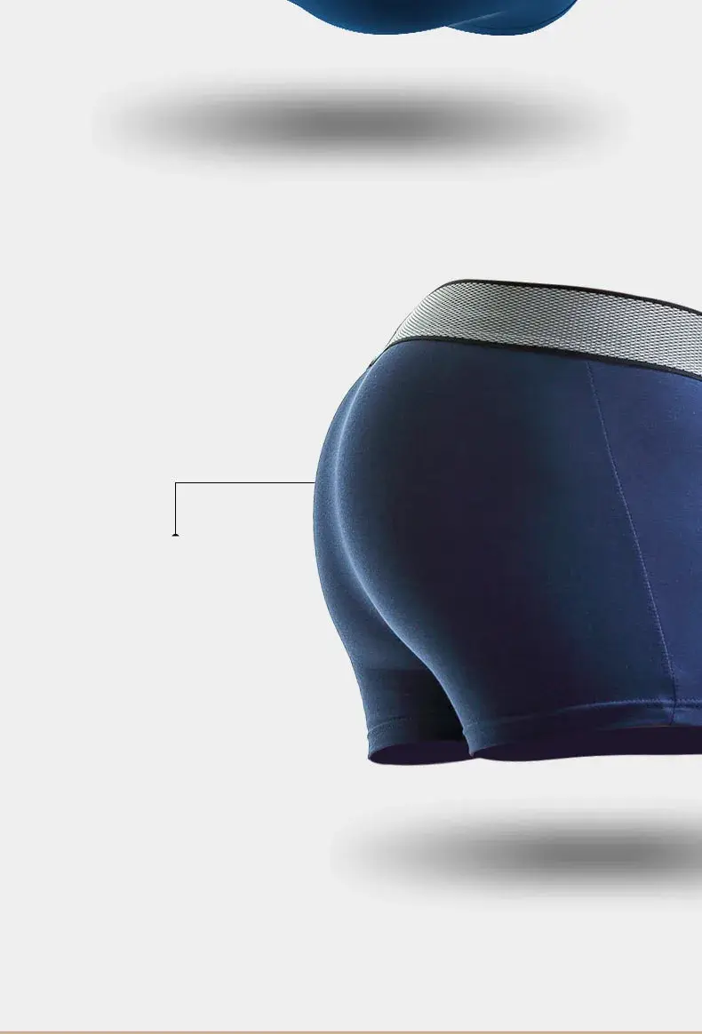 Ropa interior para hombre Modal Push Up Boxers pantalones cortos Homme transpirable bala separación bolsa bragas calzoncillos masculinos Cueca Calzoncillo