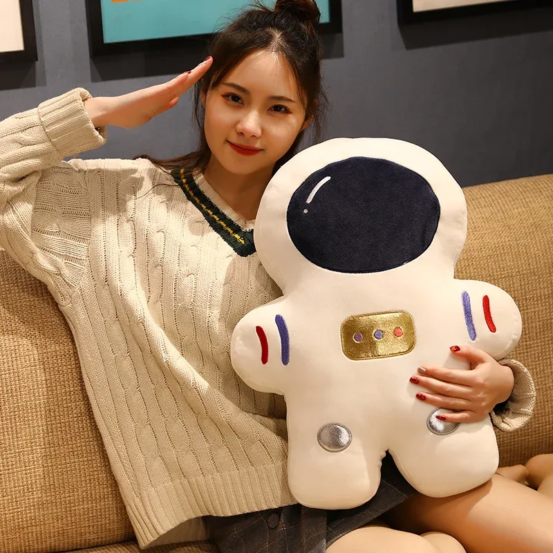 Creative Stuffed Pillow Space Astronaut Plush Toys Nakakatawang Simulation Mars Aviation Cushion para sa mga Bata Boys Birthday Gift