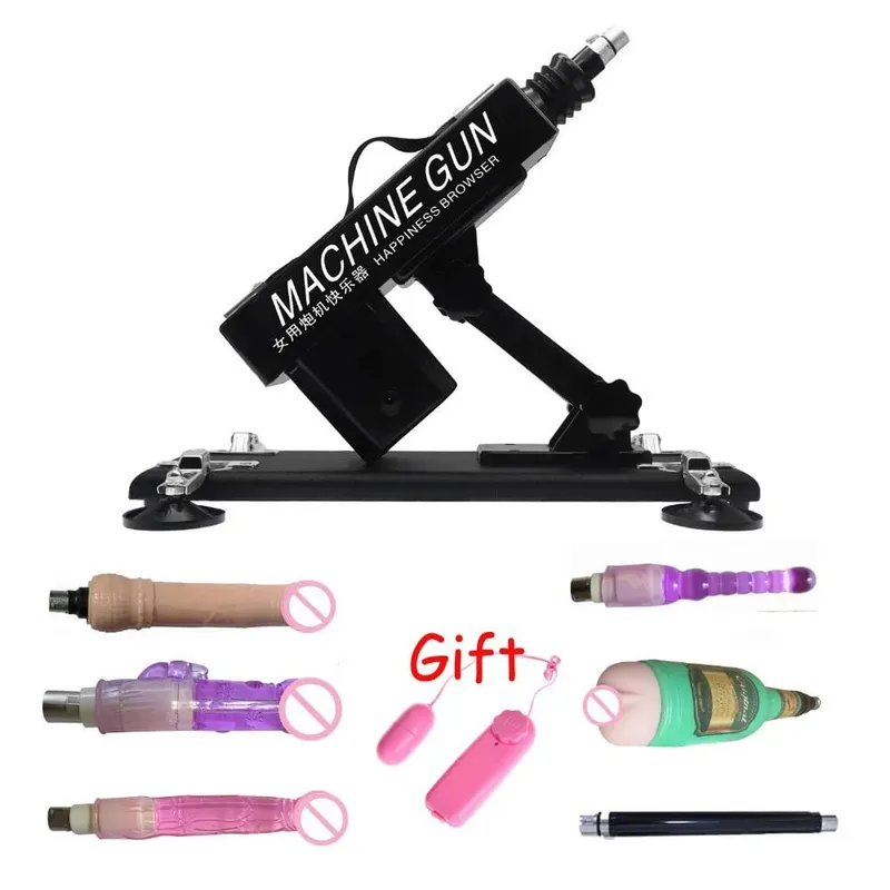 Strong Motor Automatic Vibartor Sex Machine with Dildo Attachments Adjustable Gun Love Machine Sex Toys for Man Women Adult Game