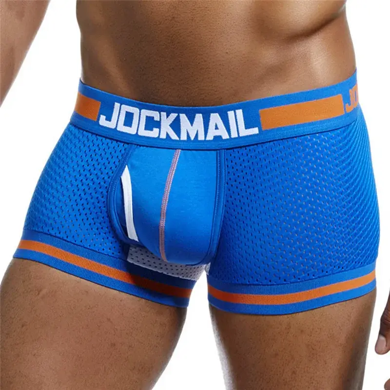Malha de algodão roupa interior masculina moda cintura baixa briefs shorts esportes casuais boxer troncos — image 32