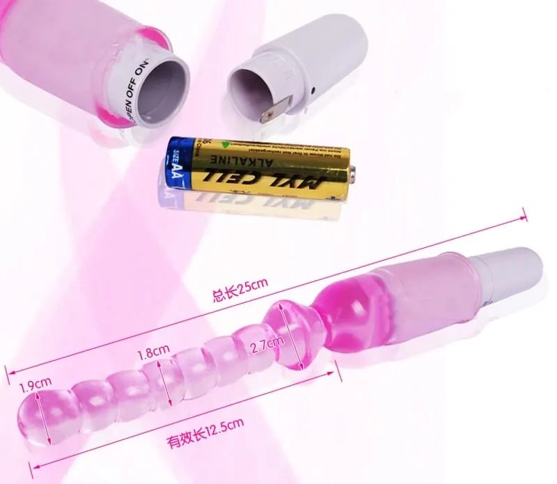 Candiway Low Noise Pull Beads Vibrator 1AA Battery Masturbation Vibrating G-spot Stimulation Adult Sex Toys For Women